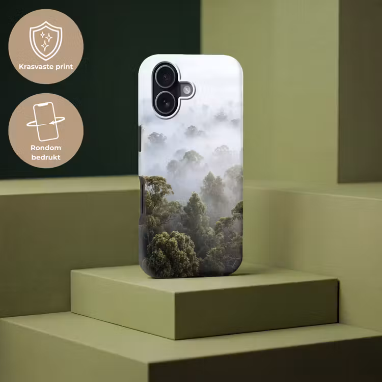 Natuur - Mist - Bos - Ochtend - Goud Toughcase MagSafe Apple iPhone 17 klein -USP_PrintM_NL
