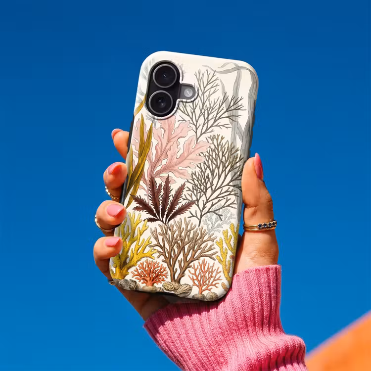 Natuur - Onderwater - Botanisch - Vintage - Kleurrijk Toughcase MagSafe Apple iPhone 17 klein -Sfeer1V