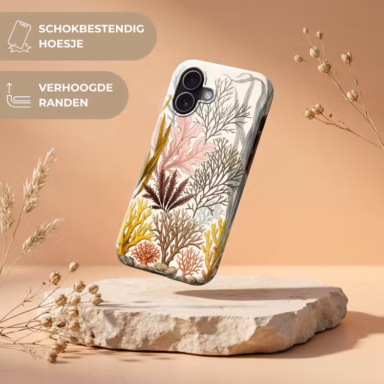 Natuur - Onderwater - Botanisch - Vintage - Kleurrijk Toughcase MagSafe Apple iPhone 17 klein -USP_RandenV_NL