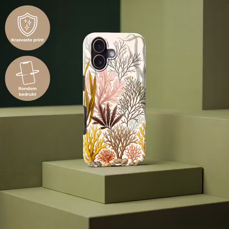 Natuur - Onderwater - Botanisch - Vintage - Kleurrijk Toughcase MagSafe Apple iPhone 17 klein -USP_PrintM_NL
