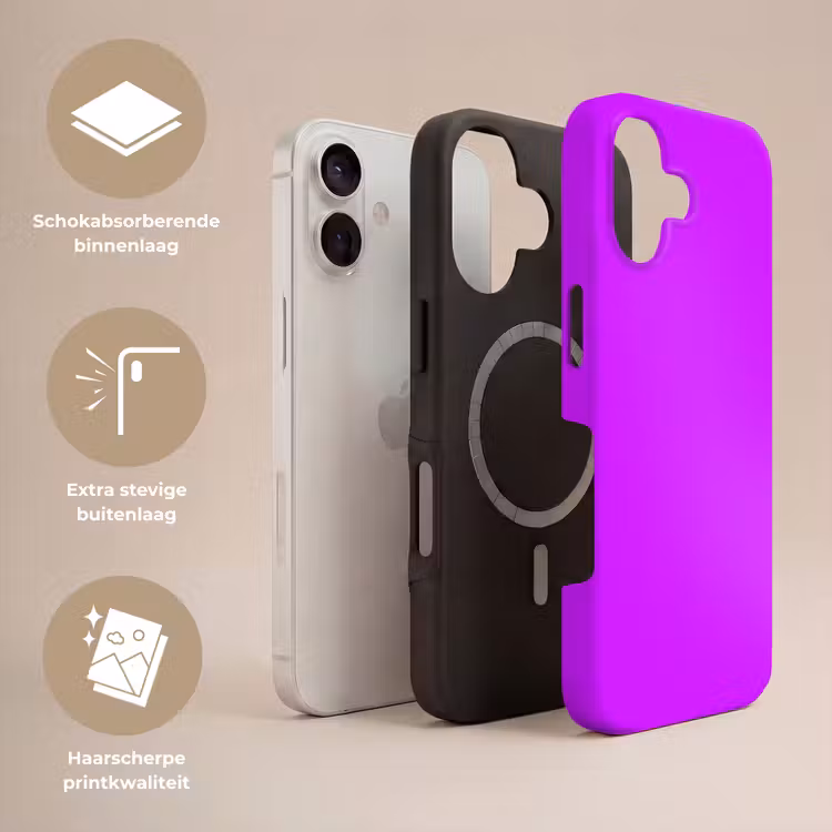 Neon - Orchid - Paars Toughcase MagSafe Apple iPhone 17 klein 1017 -USP_Lagen_NL