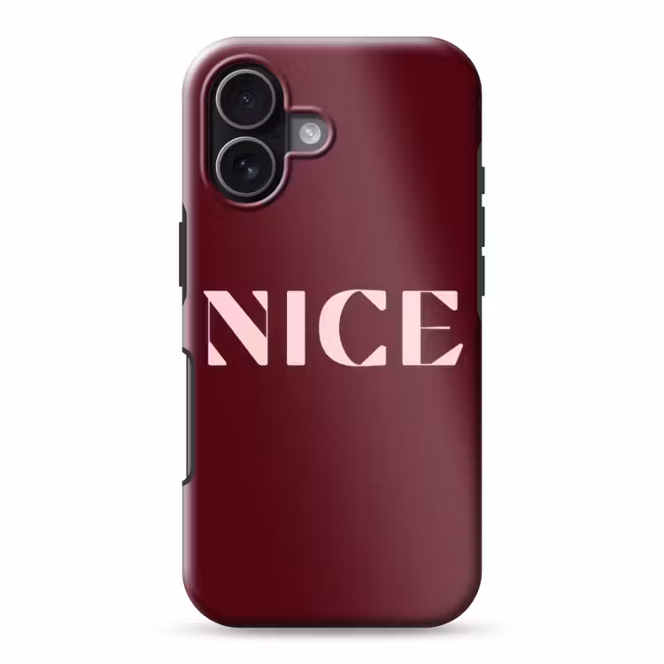 Nice - Bordeaux - Roze Toughcase MagSafe Apple iPhone 17 klein -3d