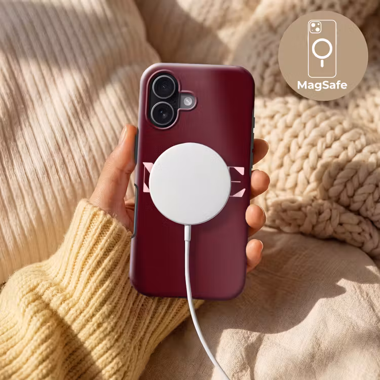 Nice - Bordeaux - Roze Toughcase MagSafe Apple iPhone 17 klein -USP_MagsafeV