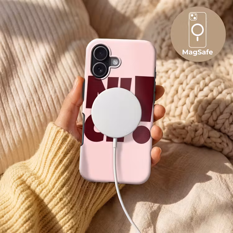 Nice - Uitroepteken - Roze Toughcase MagSafe Apple iPhone 17 klein -USP_MagsafeV