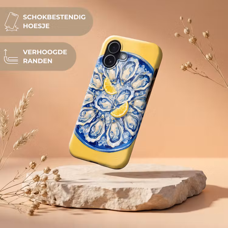 Oesters - Citroen - IJs - Modern - Geel Toughcase MagSafe Apple iPhone 17 klein -USP_RandenV_NL