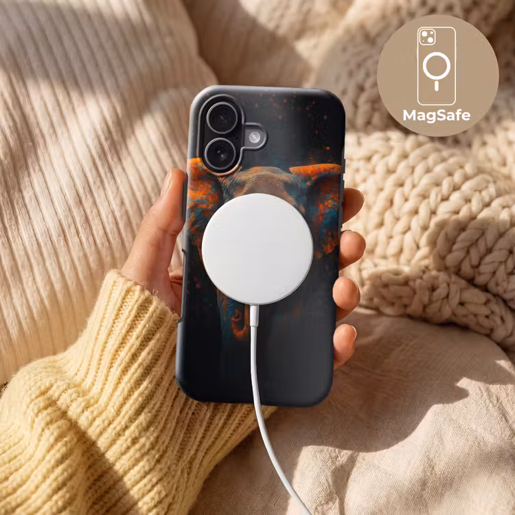 Olifant - Oranje - Oren Toughcase MagSafe Apple iPhone 17 klein -USP_MagsafeV