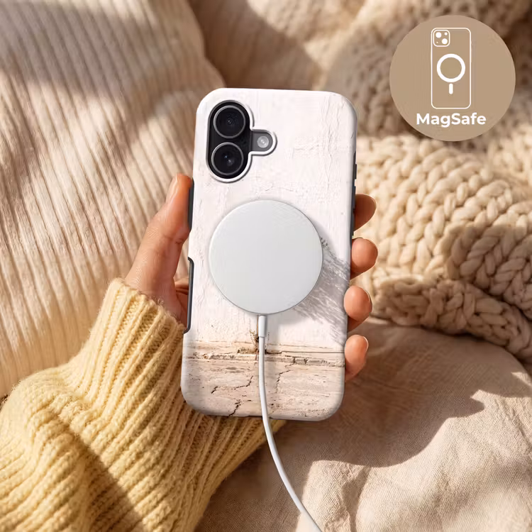 Telefoonhoesje Toughcase - Olijfboom - muur - wit - Olijfboom - muur - wit Toughcase MagSafe Apple iPhone 17 klein
