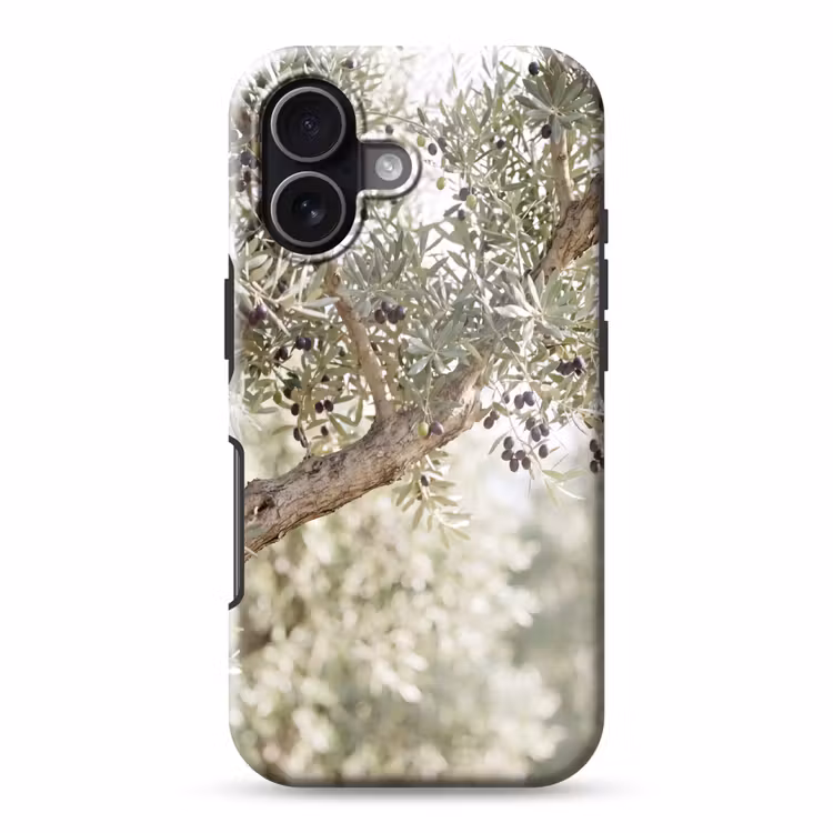 Telefoonhoesje Toughcase - Olijfboom - tak - groen - Olijfboom - tak - groen Toughcase MagSafe Apple iPhone 17 klein