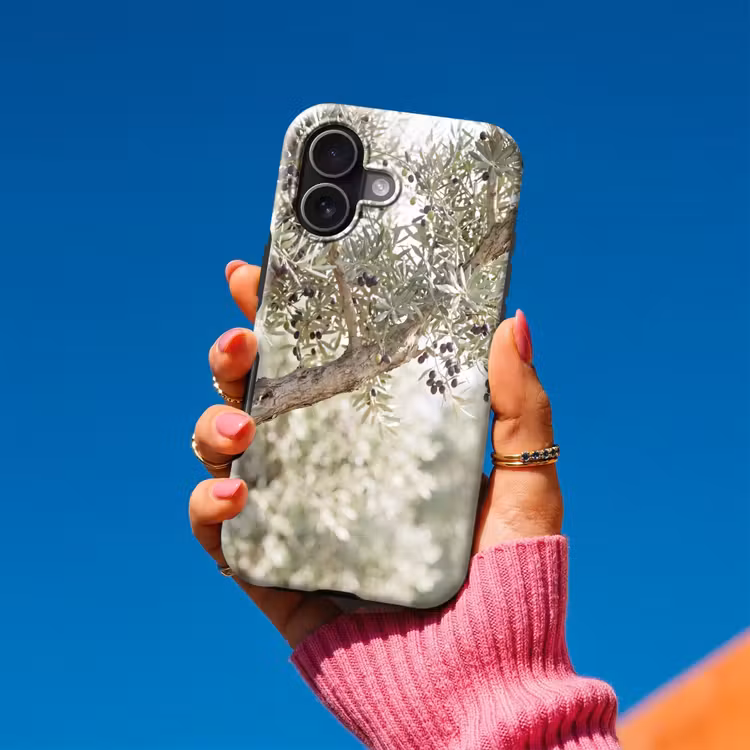 Telefoonhoesje Toughcase - Olijfboom - tak - groen - Olijfboom - tak - groen Toughcase MagSafe Apple iPhone 17 klein