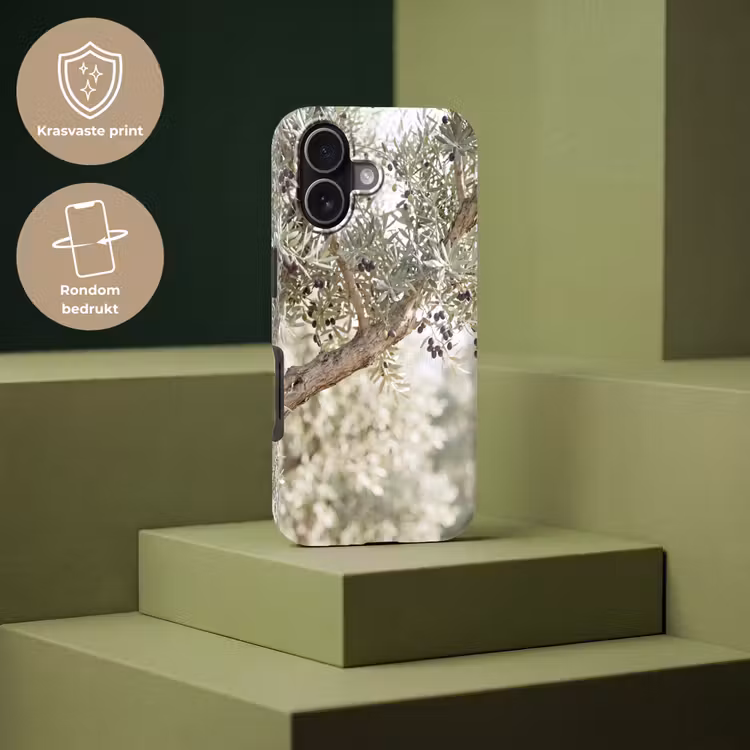 Telefoonhoesje Toughcase - Olijfboom - tak - groen - Olijfboom - tak - groen Toughcase MagSafe Apple iPhone 17 klein