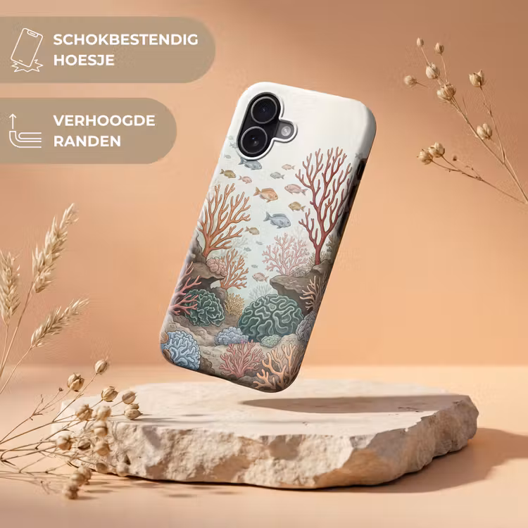Onderwater - Koraal - Vis - Natuur Toughcase MagSafe Apple iPhone 17 klein -USP_RandenV_NL