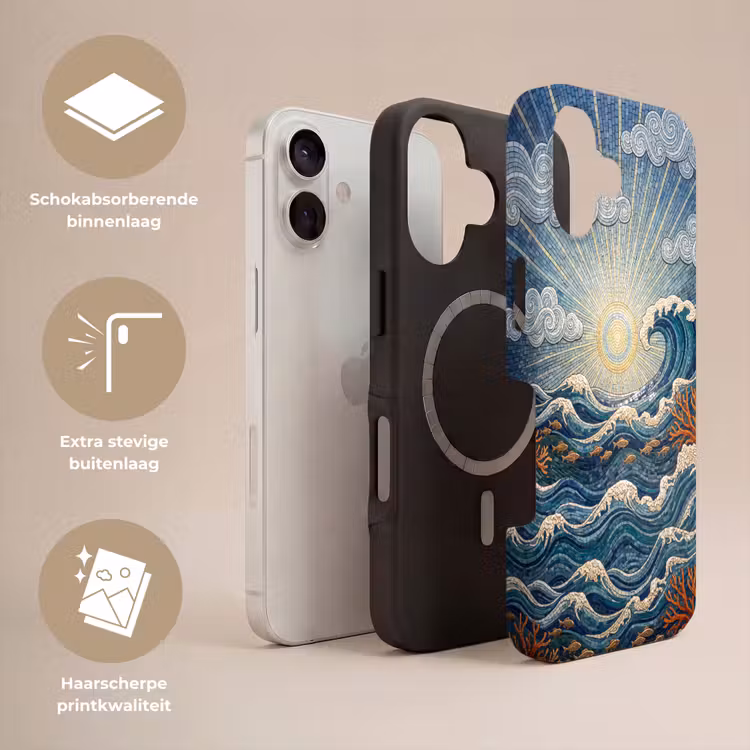 Onderwater - Koraal - Vis - Natuur - Kunst Toughcase MagSafe Apple iPhone 17 klein -USP_Lagen_NL