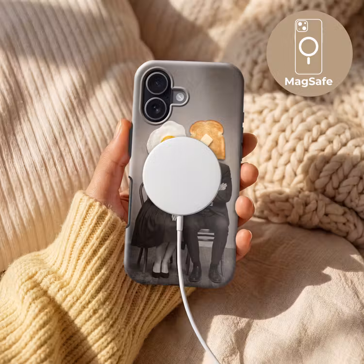 Ontbijt - Koppel - Ei - Brood Toughcase MagSafe Apple iPhone 17 klein -USP_MagsafeV