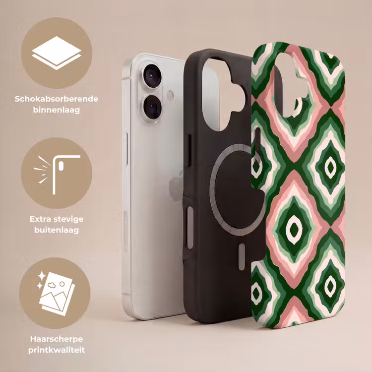 Ontwerp - Organisch - Kleurrijk Toughcase MagSafe Apple iPhone 17 klein 1017 -USP_Lagen_NL