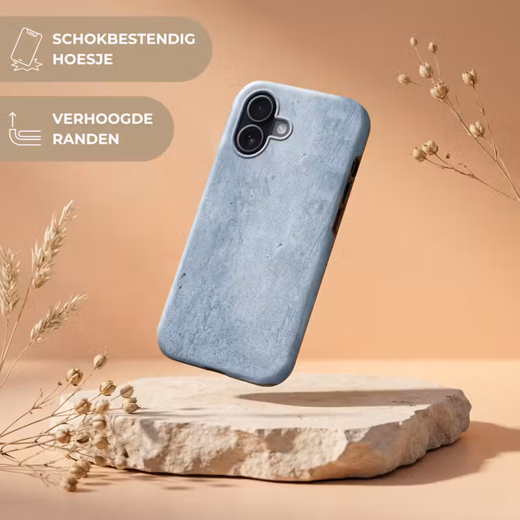 Oppervlak - Ruw - Abstract - Modern - Grijs Toughcase MagSafe Apple iPhone 17 klein -USP_RandenV_NL