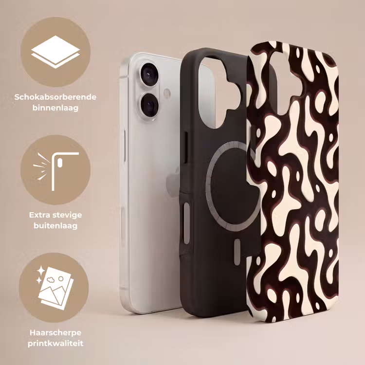 Organisch - Krachtig - Bruin Toughcase MagSafe Apple iPhone 17 klein 1017 -USP_Lagen_NL