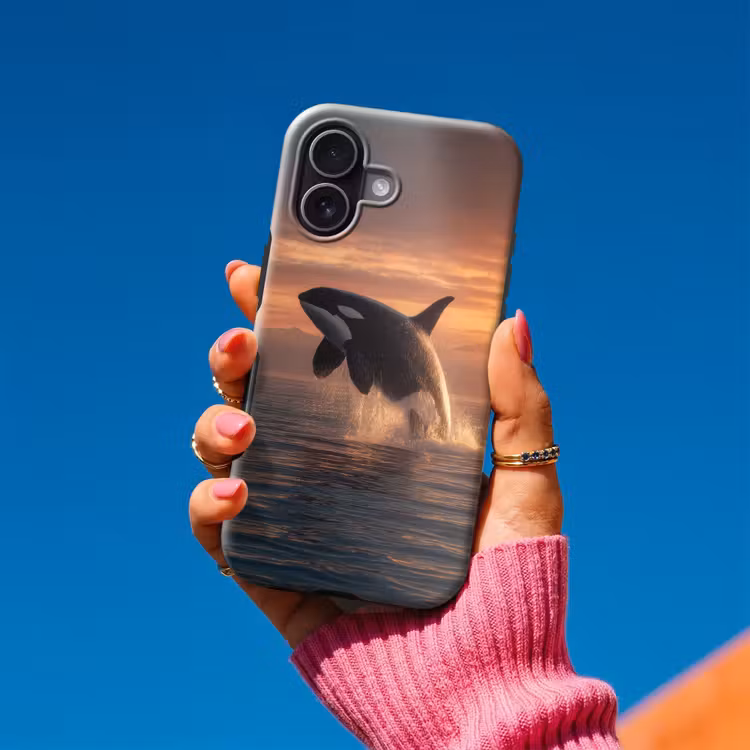 Orka - Zee - Zonsondergang Toughcase MagSafe Apple iPhone 17 klein -Sfeer1V