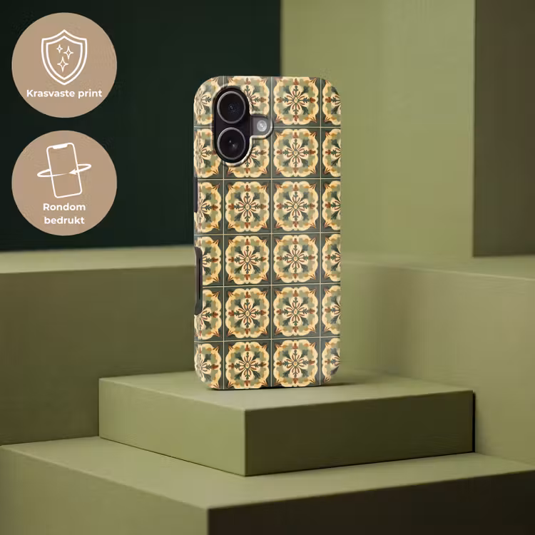 Ornament - Patroon - Groen Toughcase MagSafe Apple iPhone 17 klein 1017 -USP_PrintM_NL