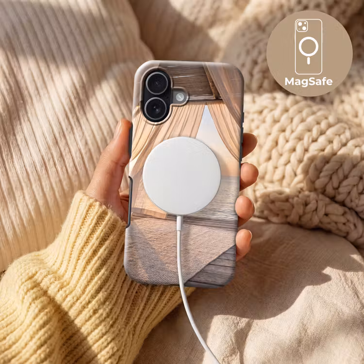 Overkapping - Zee - Zonsondergang - Vakantie - Rust Toughcase MagSafe Apple iPhone 17 klein -USP_MagsafeV