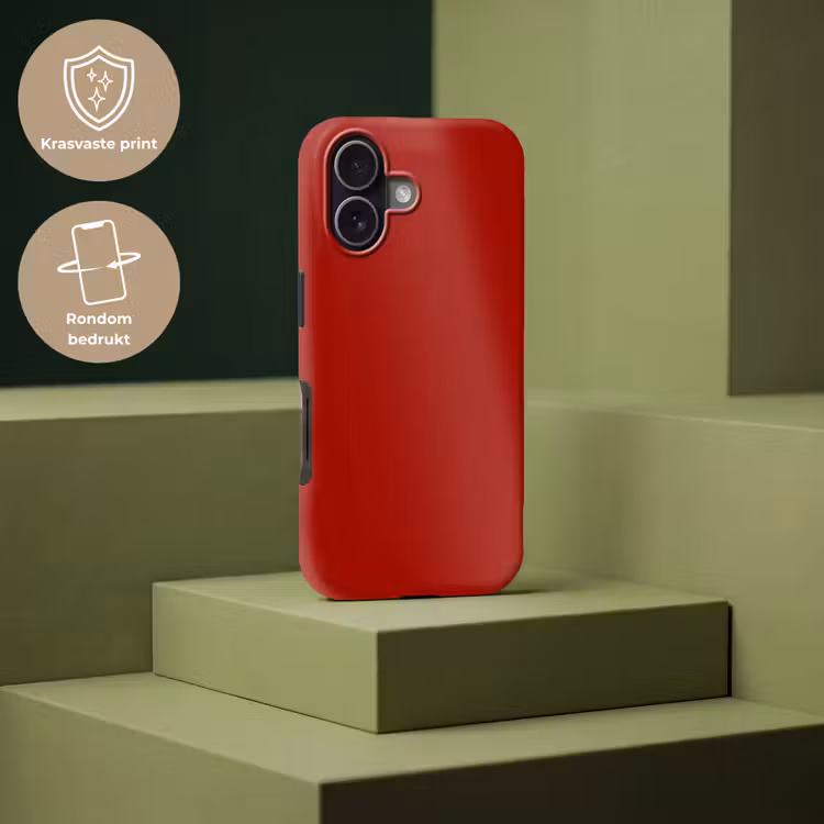 Oxblood - Maroon - Rood Toughcase MagSafe Apple iPhone 17 klein 1017 -USP_PrintM_NL