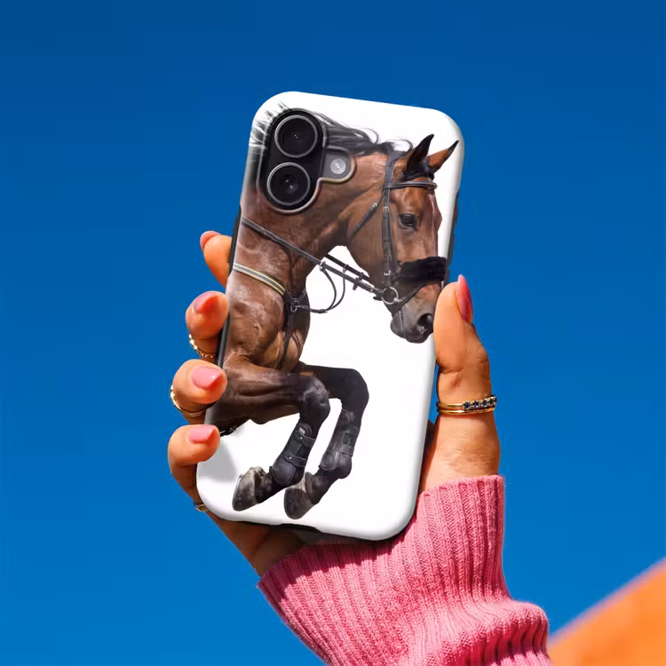 Paard - Springen - Modern Toughcase MagSafe Apple iPhone 17 klein -Sfeer1V