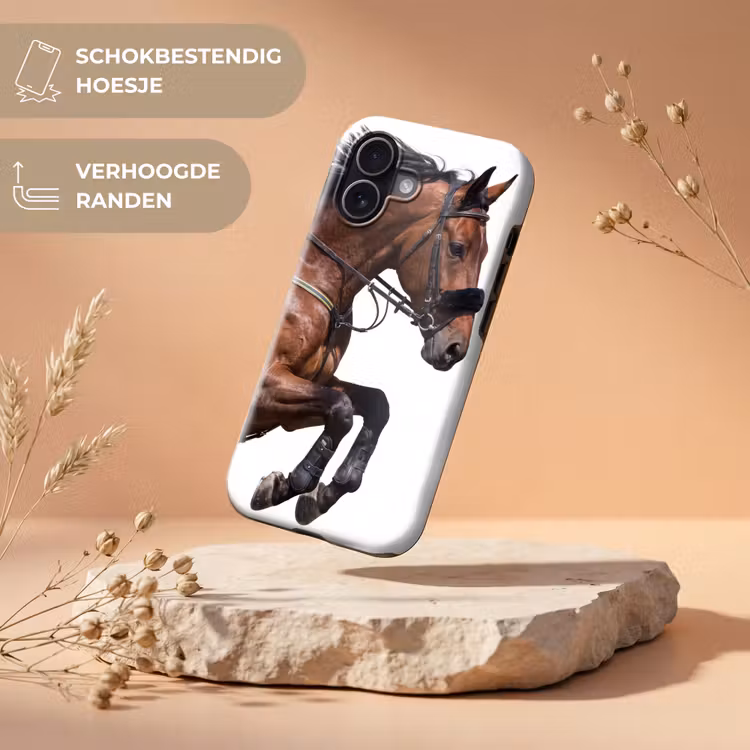 Paard - Springen - Modern Toughcase MagSafe Apple iPhone 17 klein -USP_RandenV_NL
