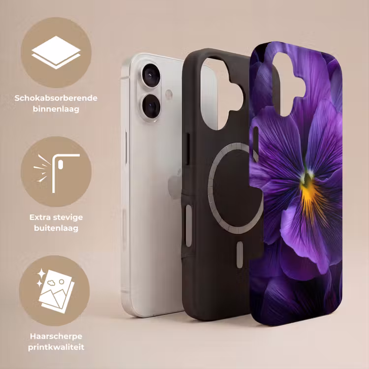 Paars - Viool - Diepte Toughcase MagSafe Apple iPhone 17 klein -USP_Lagen_NL