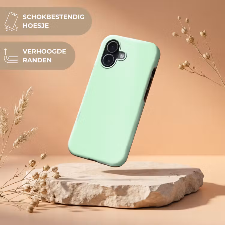 Pale - Mint - Groen Toughcase MagSafe Apple iPhone 17 klein 1017 -USP_RandenV_NL