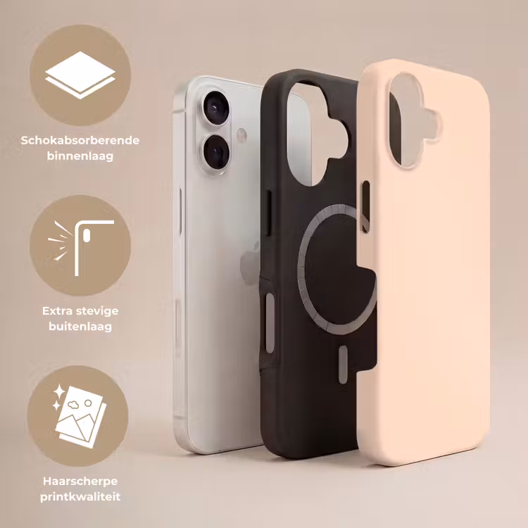 Pale - Peach - Nude Toughcase MagSafe Apple iPhone 17 klein 1017 -USP_Lagen_NL