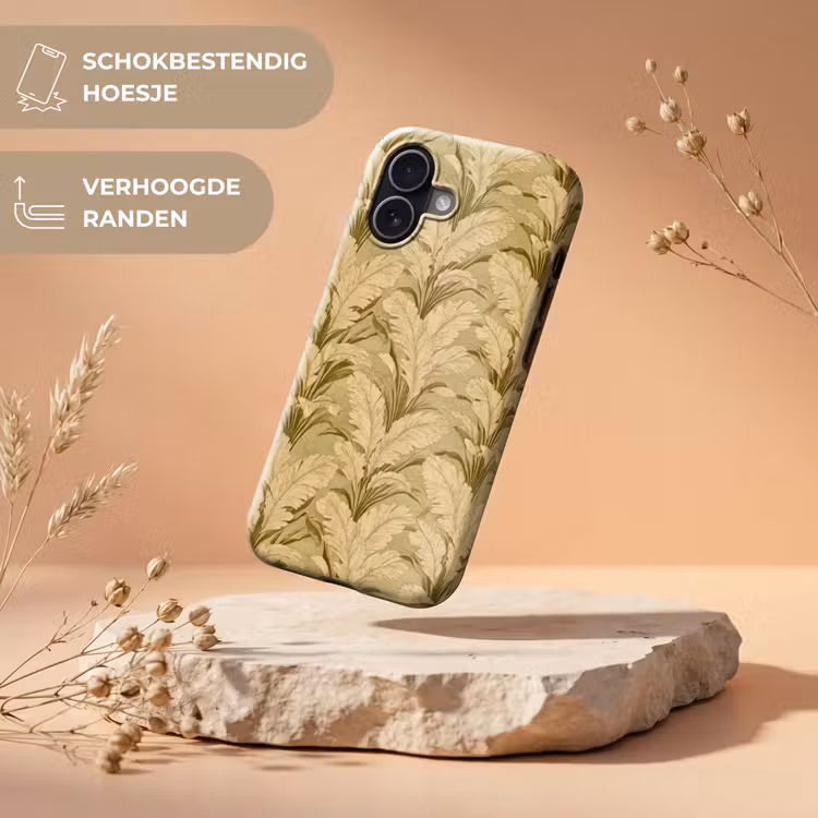 Palmbladeren - Klassiek - Groen Toughcase MagSafe Apple iPhone 17 klein 1017 -USP_RandenV_NL