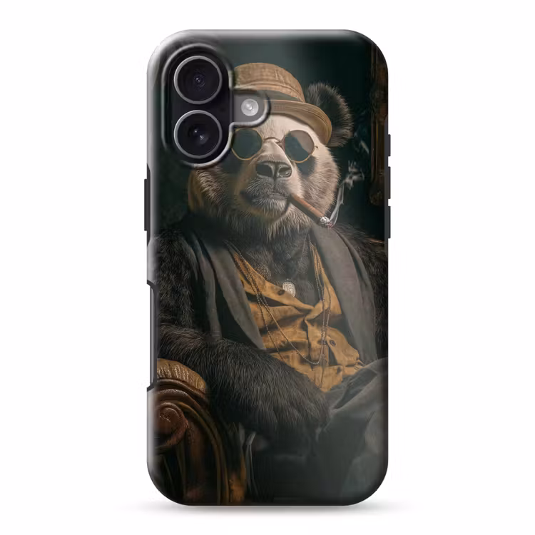 Panda - Hoed - Bril - Pak Toughcase MagSafe Apple iPhone 17 klein -3d
