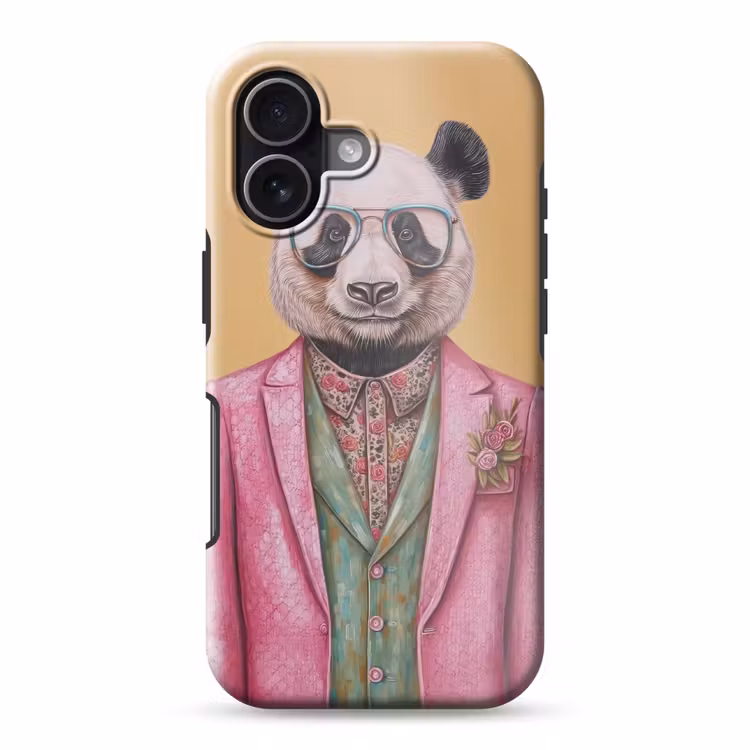 Panda - Pak - Zonnebril - Blauw Toughcase MagSafe Apple iPhone 17 klein -3d