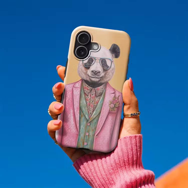 Panda - Pak - Zonnebril - Blauw Toughcase MagSafe Apple iPhone 17 klein -Sfeer1V
