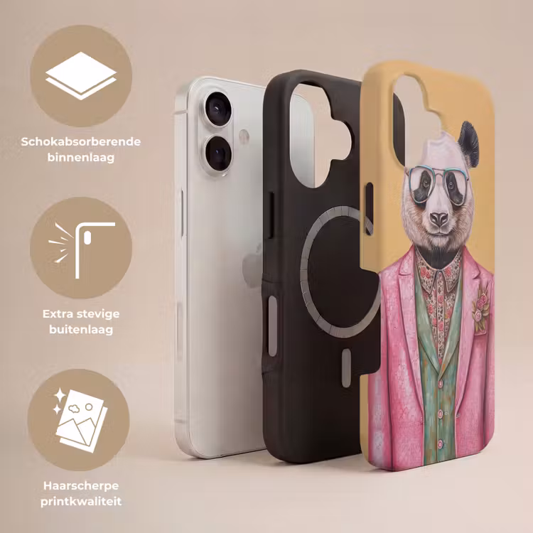 Panda - Pak - Zonnebril - Blauw Toughcase MagSafe Apple iPhone 17 klein -USP_Lagen_NL
