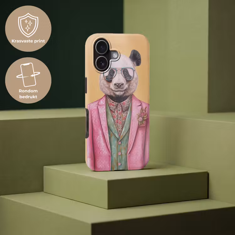 Panda - Pak - Zonnebril - Blauw Toughcase MagSafe Apple iPhone 17 klein -USP_PrintM_NL