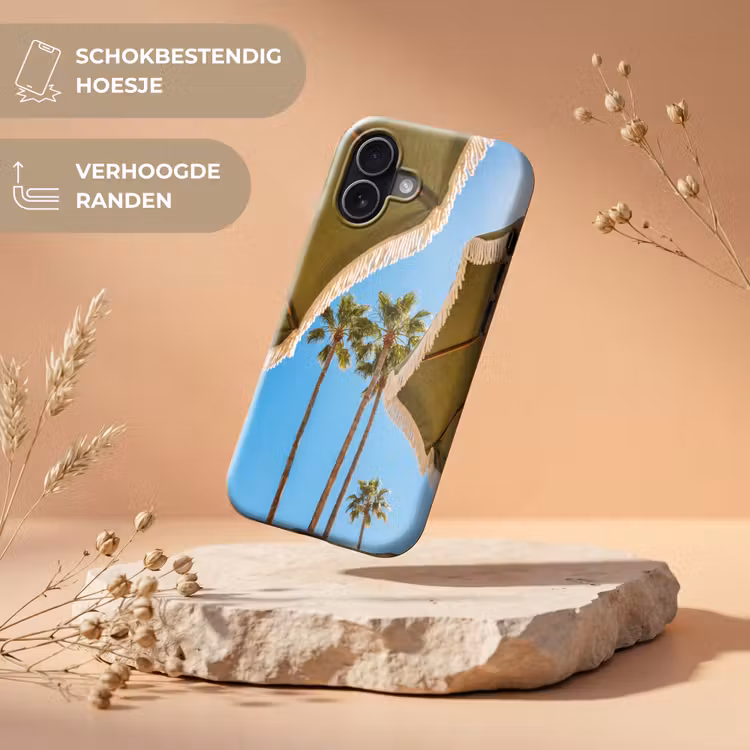Parasol - Groen - Franjes - Zomer - Tropisch Toughcase MagSafe Apple iPhone 17 klein -USP_RandenV_NL