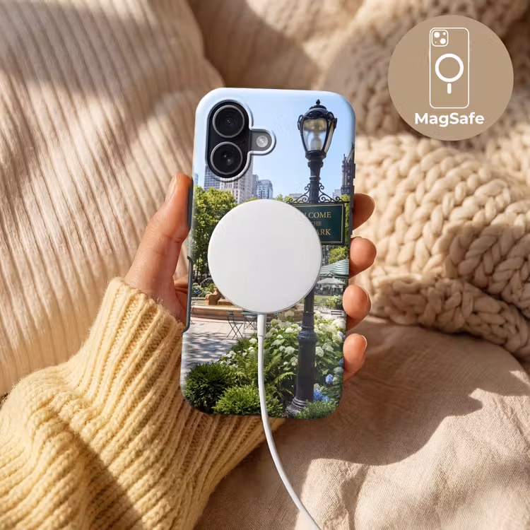 Park - Fontein - Stad - Natuur Toughcase MagSafe Apple iPhone 17 klein -USP_MagsafeV