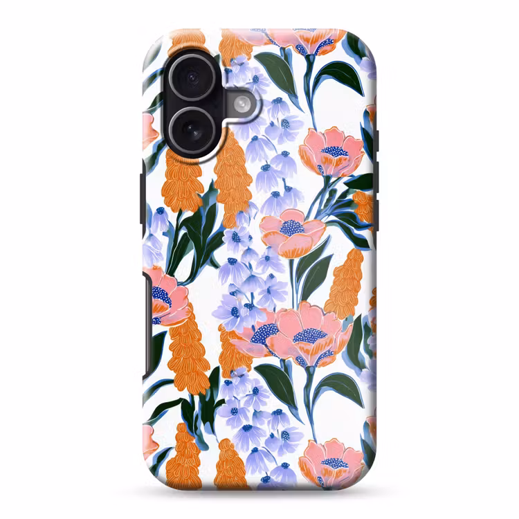Patroon - Aquarel - Kleurrijk Toughcase MagSafe Apple iPhone 17 klein 1017 -3d
