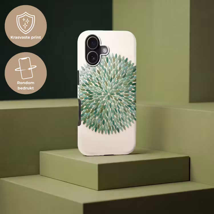 Patroon - Blad - Groen - Abstract Toughcase MagSafe Apple iPhone 17 klein -USP_PrintM_NL