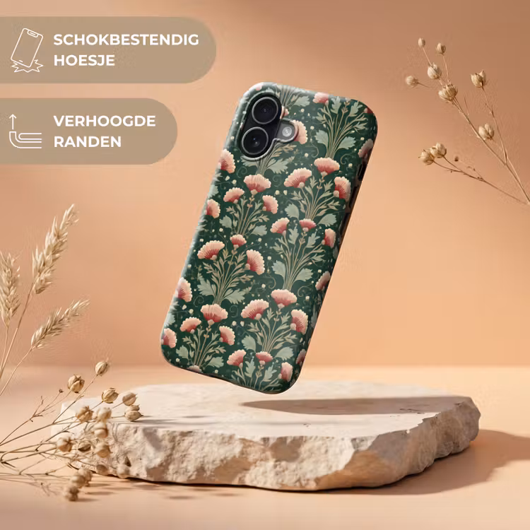 Patroon - Botanisch - Kleurrijk Toughcase MagSafe Apple iPhone 17 klein 1017 -USP_RandenV_NL