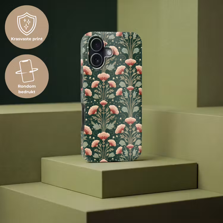 Patroon - Botanisch - Kleurrijk Toughcase MagSafe Apple iPhone 17 klein 1017 -USP_PrintM_NL