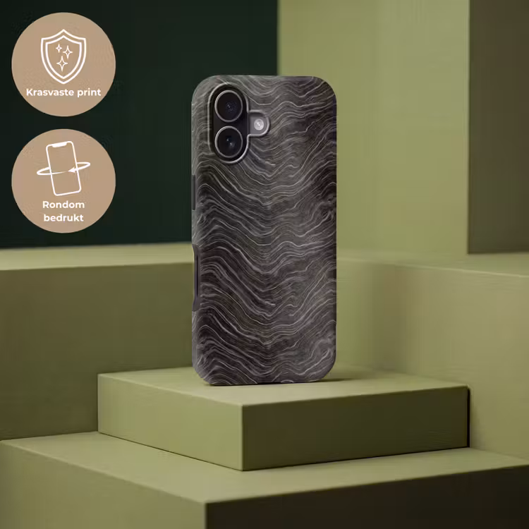 Patroon - Contrast - Antraciet Toughcase MagSafe Apple iPhone 17 klein 1017 -USP_PrintM_NL
