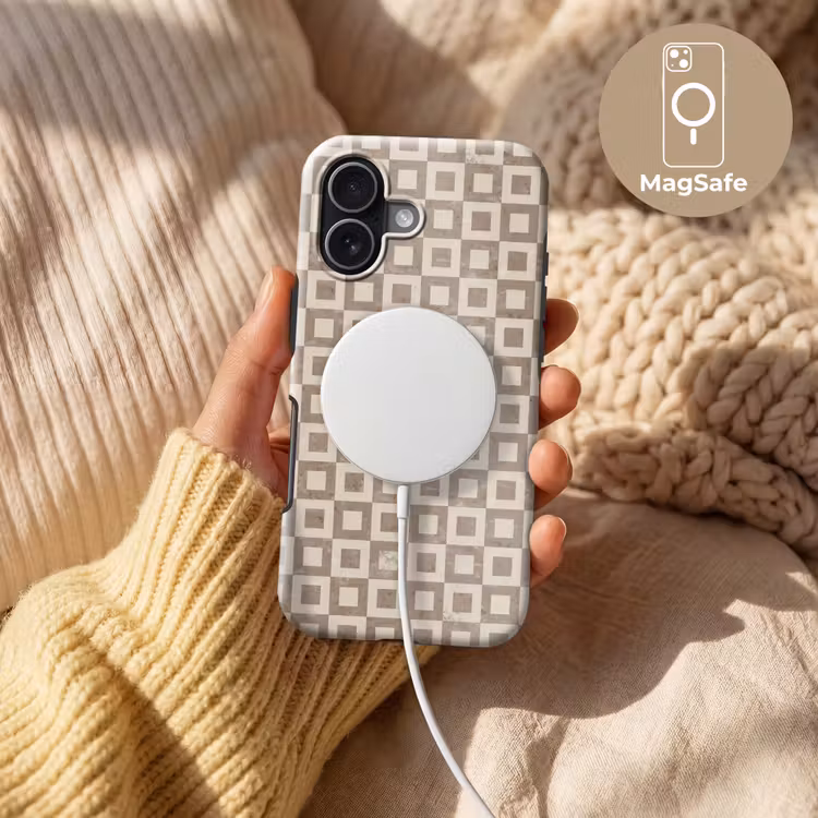 Patroon - Marmer - Beige Toughcase MagSafe Apple iPhone 17 klein 1017 -USP_MagsafeV