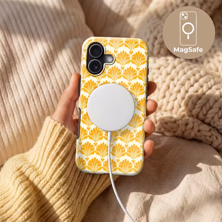 Patroon - Motief - Geel Toughcase MagSafe Apple iPhone 17 klein 1017 -USP_MagsafeV