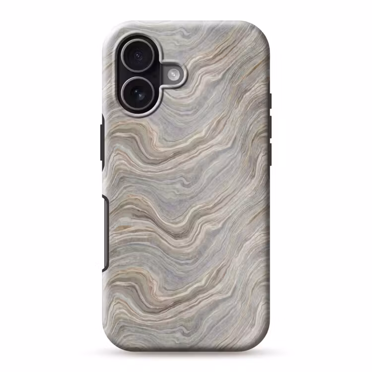 Patroon - Sereen - Paars - Groen Toughcase MagSafe Apple iPhone 17 klein 1017 -3d