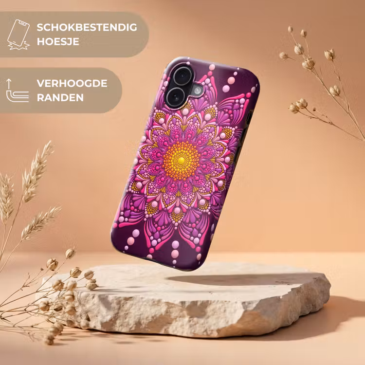 Patroon - Stippen - Abstract - Kleurrijk Toughcase MagSafe Apple iPhone 17 klein -USP_RandenV_NL