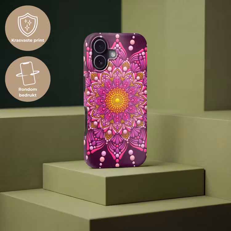 Patroon - Stippen - Abstract - Kleurrijk Toughcase MagSafe Apple iPhone 17 klein -USP_PrintM_NL