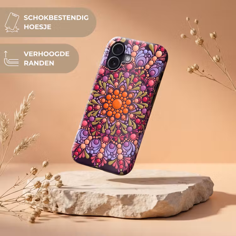 Patroon - Stippen - Abstract - Modern - Kleurrijk Toughcase MagSafe Apple iPhone 17 klein -USP_RandenV_NL