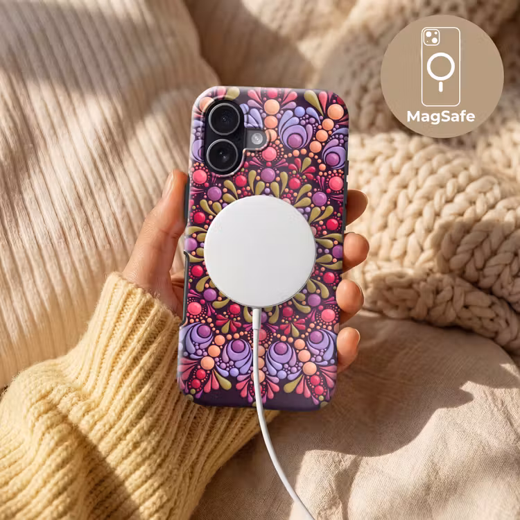 Patroon - Stippen - Abstract - Modern - Kleurrijk Toughcase MagSafe Apple iPhone 17 klein -USP_MagsafeV