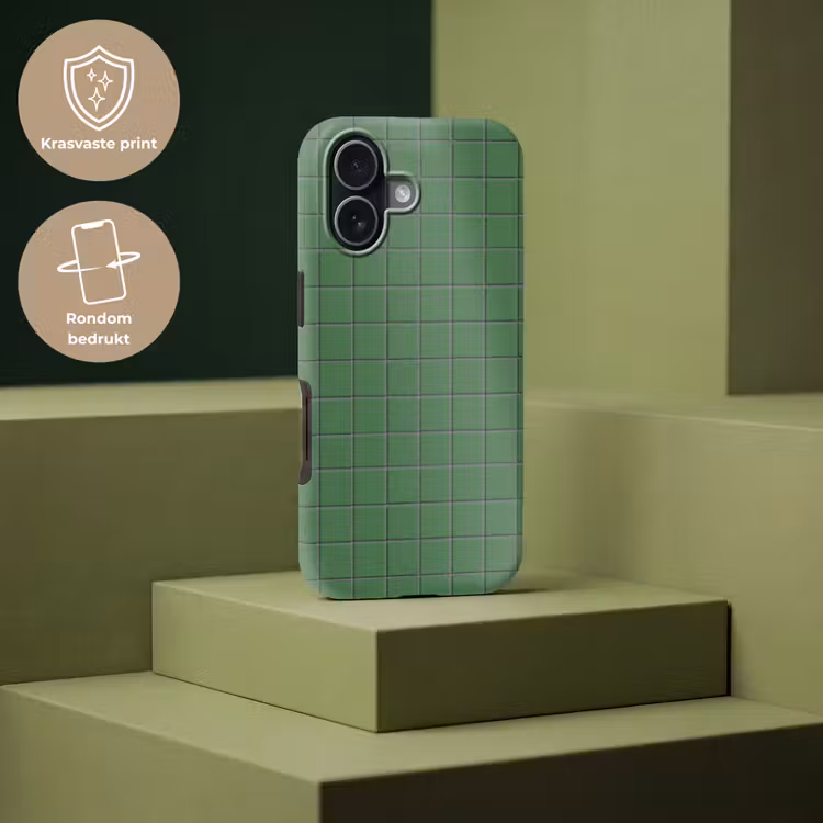 Patroon - Tegels - Groen Toughcase MagSafe Apple iPhone 17 klein 1017 -USP_PrintM_NL